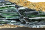 Gemmy, Emerald-Green Vivianite Crystal Cluster - Brazil #218209-2